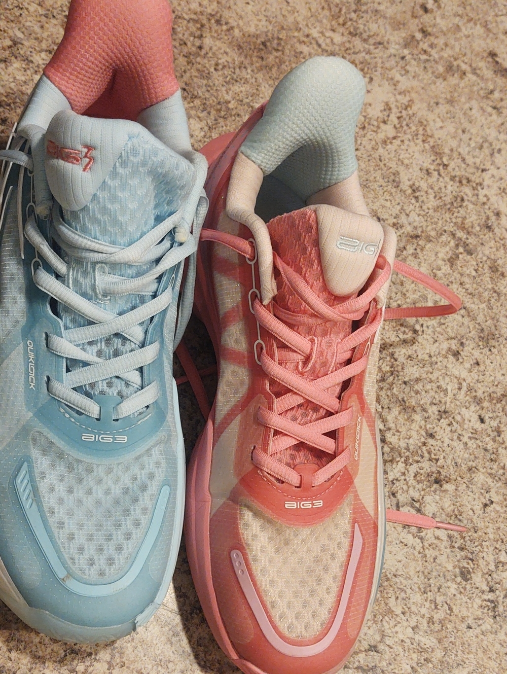 Big 3 361 Degrees Cotton Candy Women's Two-Tone Blue & Pink Athletic Sneakers